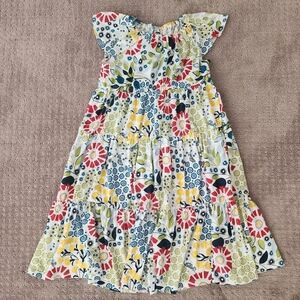 Tea Collection floral print flutter sleeve dress Girls size 10